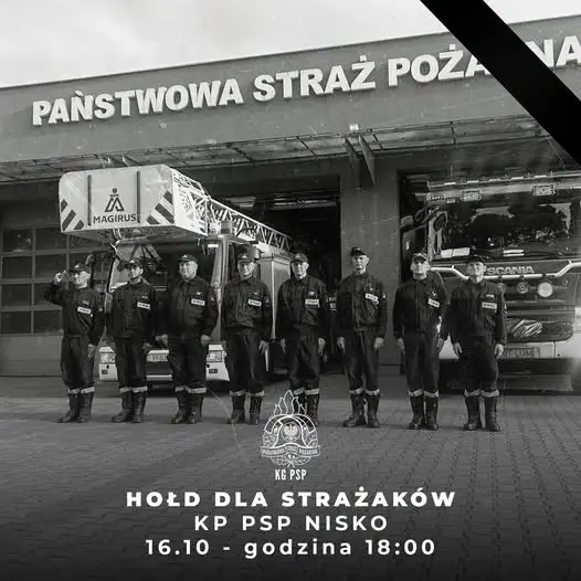 Hołd dla strażaków z Niska – syreny zawyją w całym kraju