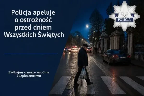 Policja apeluje o czujność przed Wszystkich Świętych – zadbajmy o bezpieczeństwo