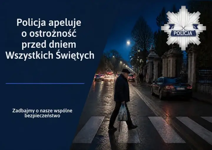 Policja apeluje o czujność przed Wszystkich Świętych – zadbajmy o bezpieczeństwo